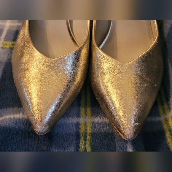 1. STATE size 8 womens silver metallic soft chunky heel - Picture 5 of 7